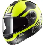 קסדה נפתחת אל אס 2 LS2 Strobe FF325 שחור-צהוב – תמונה 2