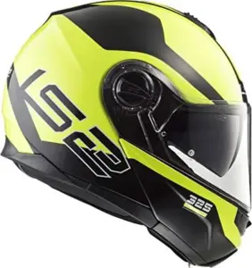 קסדה נפתחת אל אס 2 LS2 Strobe FF325 שחור-צהוב – תמונה 4
