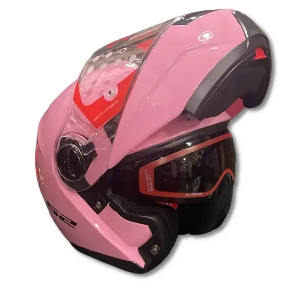קסדה נפתחת אל אס 2 LS2 Strobe בצבע ורוד