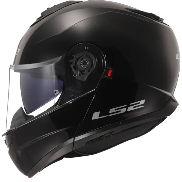קסדה נפתחת אל אס 2 LS2 Strobe II בצבע שחור מבריק