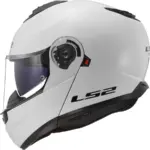 קסדה נפתחת אל אס 2 LS2 Strobe II בצבע לבן מבריק