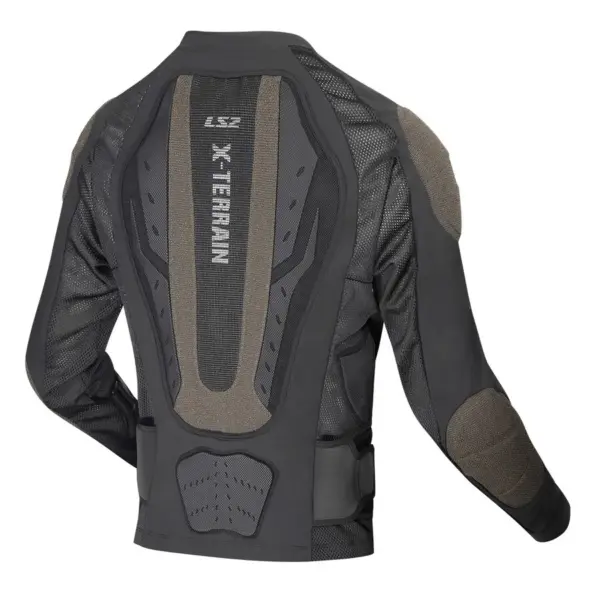 מעיל מיגון לרכיבה אל אס 2 LS2 X-Terrain שחור-ירוק זית – תמונה 2