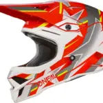 קסדת שטח O'NEAL 3SRS Ride – אדום/לבן/אפור