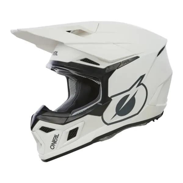 קסדת שטח אוניל O'NEAL 3SRS SOLID לבן – תמונה 2