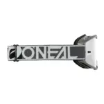 משקפי אבק אוניל O'NEAL B-10 DUPLEX אפור/לבן/שחור, עדשת מראה כסופה – תמונה 2