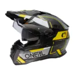קסדת אדוונצ'ר אוניל O'NEAL D-SRS SQUARE שחור/אפור/צהוב ניאון – תמונה 2