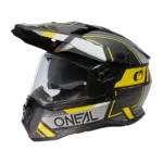 קסדת אדוונצ'ר אוניל O'NEAL D-SRS SQUARE שחור/אפור/צהוב ניאון – תמונה 3