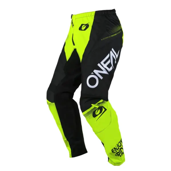 מכנסי שטח O'NEAL Element Racewear – שחור/צהוב ניאון