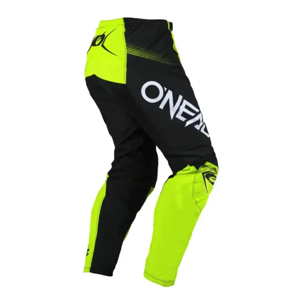 מכנסי רכיבת שטח אוניל O'NEAL ELEMENT RACEWEAR שחור/צהוב ניאון – תמונה 2