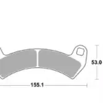 רפידות בלם BREMBO 07PO14SD – קדמי ל-Polaris RZR Turbo