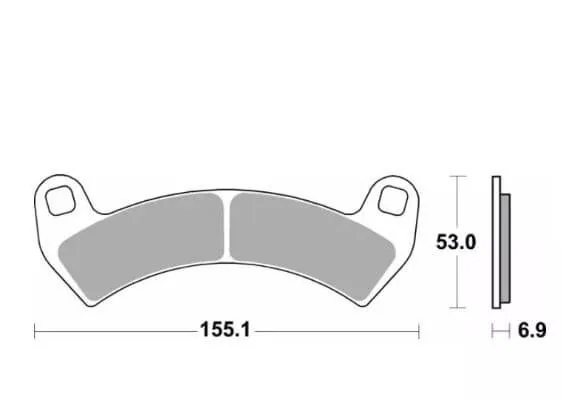 רפידות בלם BREMBO 07PO14SD – קדמי ל-Polaris RZR Turbo