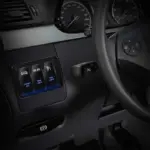 לוח מפסקים מואר לרכב – 3 מתגים עם תאורת LED כחולה – תמונה 2