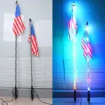 מוט תאורת לד RGB גמיש לרכב ולשטח עם שלט ואפליקציה | 45/60/90 ס"מ – תמונה 11