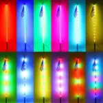 מוט תאורת לד RGB גמיש לרכב ולשטח עם שלט ואפליקציה | 45/60/90 ס"מ – תמונה 12