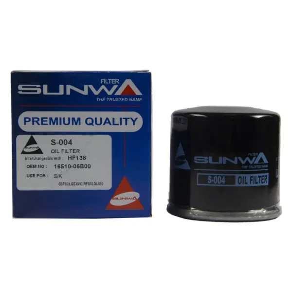 מסנן שמן SUNWA ל-Suzuki V-Strom 650 – S-004 (HF138)