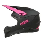 קסדת שטח אוניל O'NEAL 1SRS Solid V.24 שחור-ורוד – תמונה 3