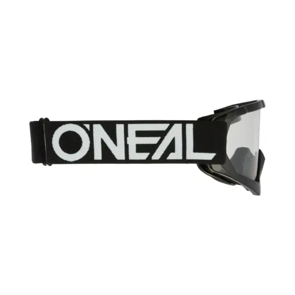 משקפי אבק לילדים אוניל O'NEAL B-10 Youth Solid שחור-לבן – תמונה 2