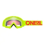 משקפי אבק לילדים אוניל O'NEAL B-10 Youth Solid צהוב ניאון-אדום
