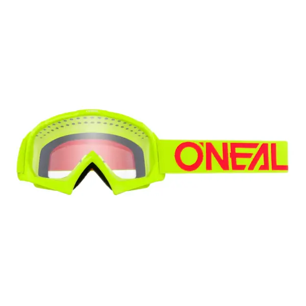 משקפי אבק לילדים אוניל O'NEAL B-10 Youth Solid צהוב ניאון-אדום