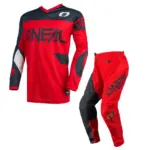 חליפת רכיבה אוניל O'NEAL Element Racewear אפור-אדום
