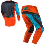 חליפת רכיבה לילדים אוניל O'NEAL Element Factor כחול-כתום – תמונה 2