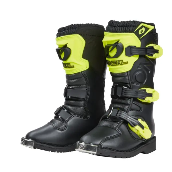 מגפי רכיבה לילדים אוניל O'NEAL Rider Pro Youth שחור-צהוב ניאון