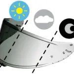 משקף שואי SHOEI CWR-F2PN בגוון פוטוכרומי מתכהה