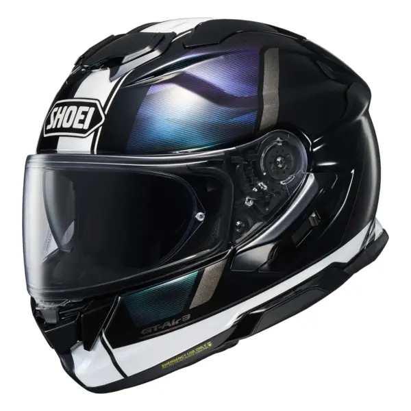 קסדת כביש מלאה שואי SHOEI GT-Air 3 בגוון שחור/לבן/סגול