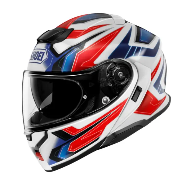 קסדה נפתחת שואי SHOEI Neotec 3 בגוון כחול/אדום/לבן