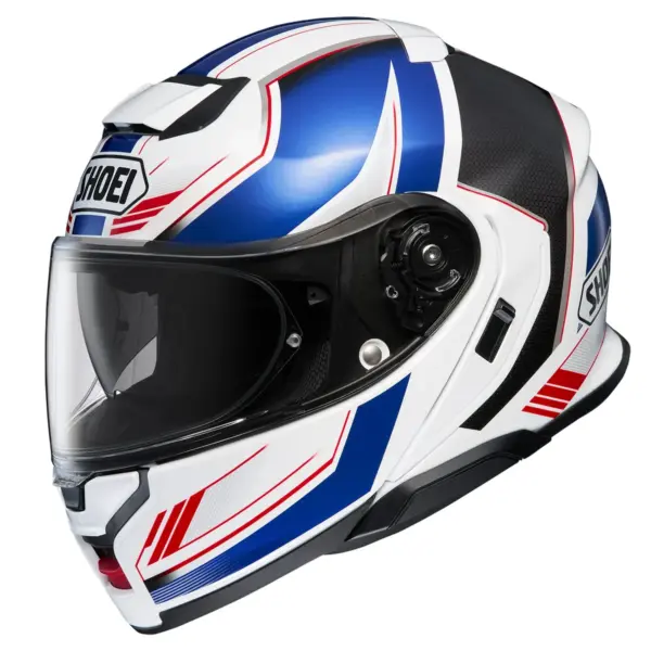 קסדה נפתחת שואי SHOEI Neotec 3 בגוון כחול/לבן/אדום