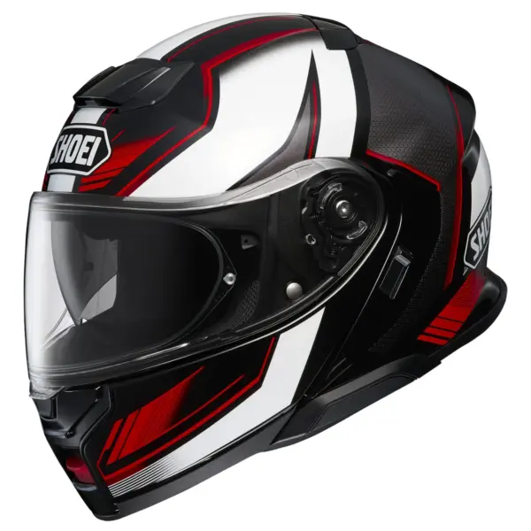 קסדה נפתחת שואי SHOEI Neotec 3 בגוון שחור/לבן/אדום