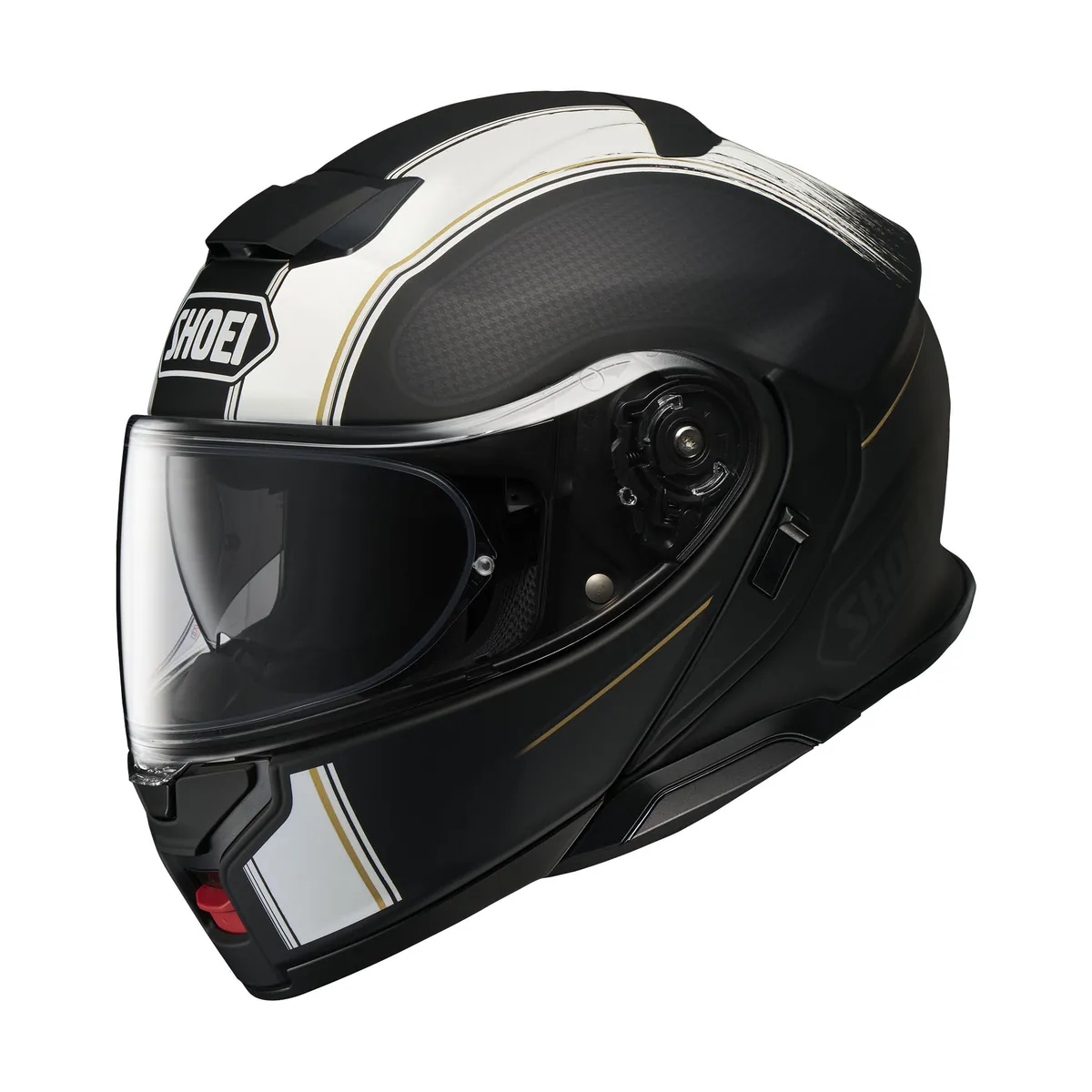 קסדה נפתחת SHOEI Neotec 3 בגוון שחור/לבן מט קסדה נפתחת שואי SHOEI Neotec 3 בגוון שחור/לבן מט