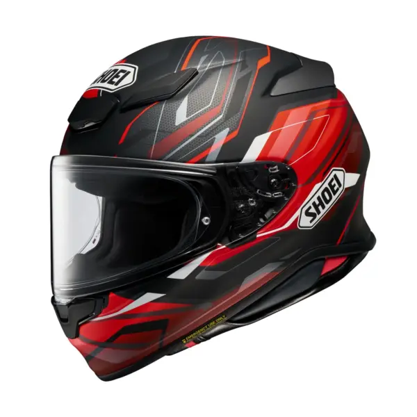 קסדת כביש מלאה שואי SHOEI NXR2 בגוון אדום/שחור