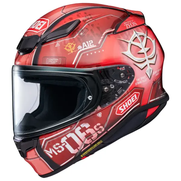 קסדת כביש מלאה שואי SHOEI NXR2 בגוון אדום