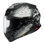 קסדת כביש מלאה שואי SHOEI NXR2 בגוון שחור/לבן מט