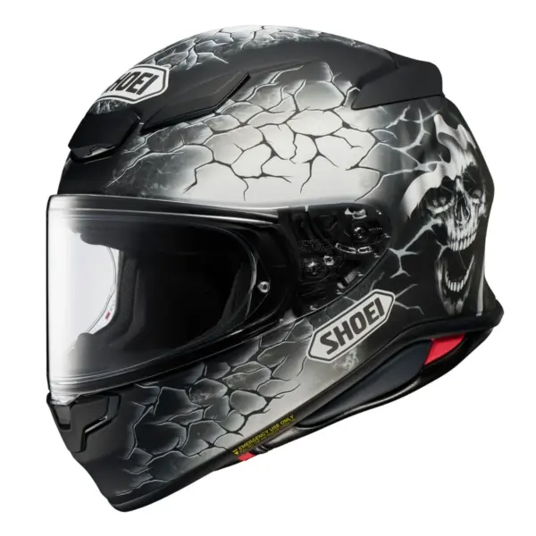 קסדת כביש מלאה שואי SHOEI NXR2 בגוון שחור/לבן מט