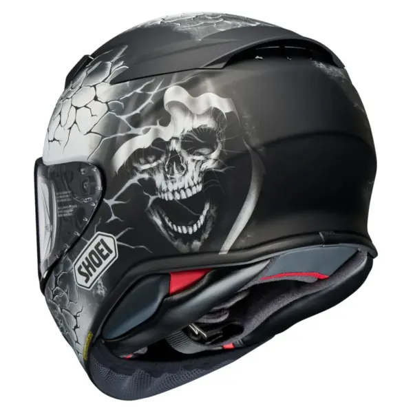 קסדת כביש מלאה שואי SHOEI NXR2 Gleam TC-5 שחור/לבן מט – תמונה 2