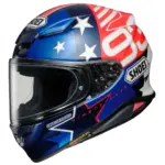 קסדת כביש מלאה שואי SHOEI NXR2 Marquez American Spirit TC-10 כחול/אדום/לבן