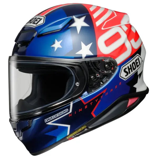 קסדת כביש מלאה שואי SHOEI NXR2 Marquez American Spirit TC-10 כחול/אדום/לבן
