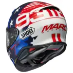 קסדת כביש מלאה שואי SHOEI NXR2 Marquez American Spirit TC-10 כחול/אדום/לבן – תמונה 3