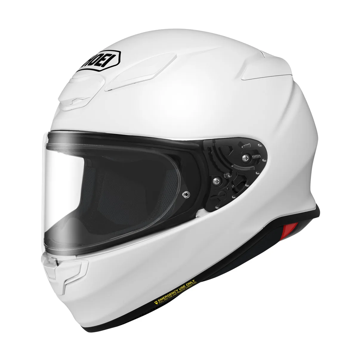 קסדת כביש מלאה SHOEI NXR2 בגוון לבן קסדת SHOEI NXR2 לבן – קסדה מלאה קלה