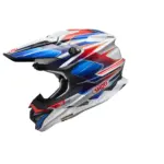 קסדת שטח שואי SHOEI VFX-WR 06 Sparkle TC-10 אדום/כחול/לבן – תמונה 3