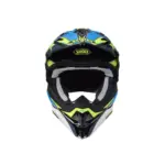 קסדת שטח שואי SHOEI VFX-WR 06 Sparkle TC-3 צהוב/כחול/לבן – תמונה 2