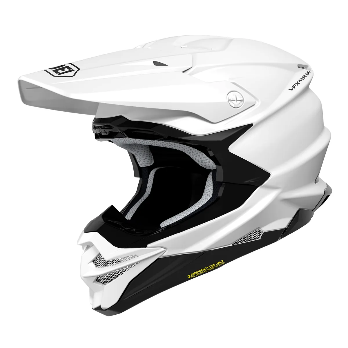 קסדת שטח SHOEI VFX-WR 06 בגוון לבן קסדת שטח שואי SHOEI VFX-WR 06 בגוון לבן