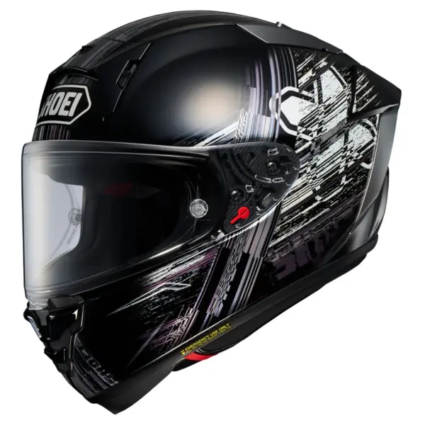 קסדת כביש מלאה שואי SHOEI X-SPR Pro בגוון שחור/לבן