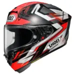 קסדת כביש מלאה שואי SHOEI X-SPR Pro בגוון אדום/שחור/לבן