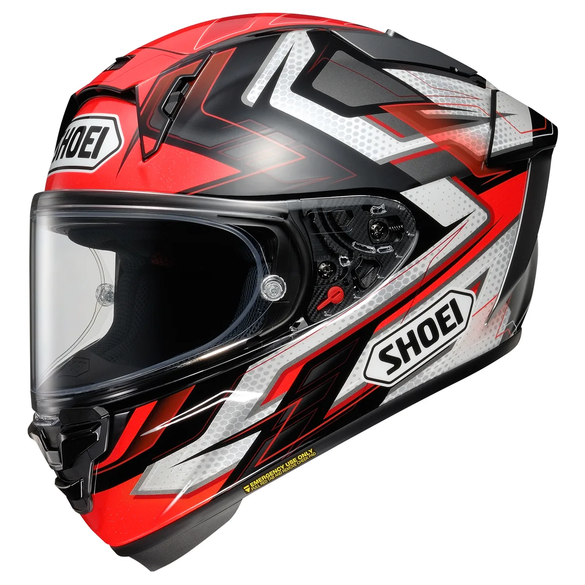 קסדת כביש מלאה SHOEI X-SPR Pro בגוון אדום/שחור/לבן קסדת כביש מלאה שואי SHOEI X-SPR Pro בגוון אדום/שחור/לבן